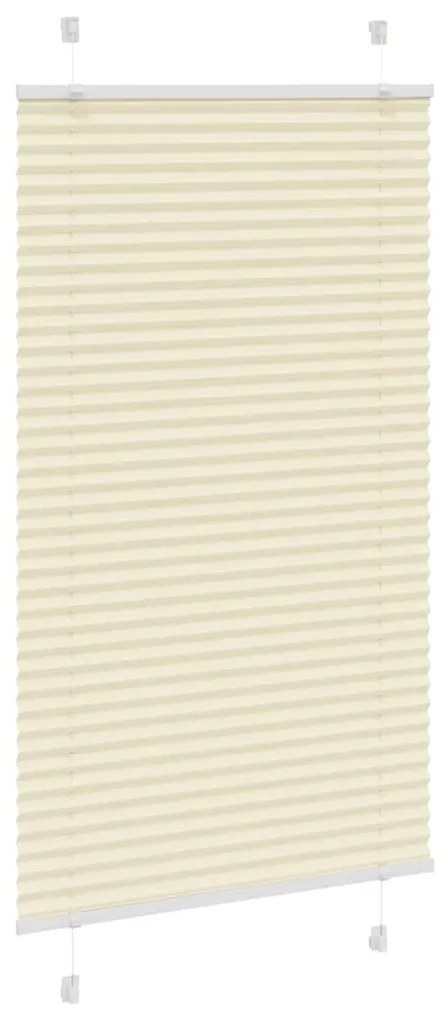 pliszírozott redőny krém 75x100 cm szövetszélesség 74,4 cm
