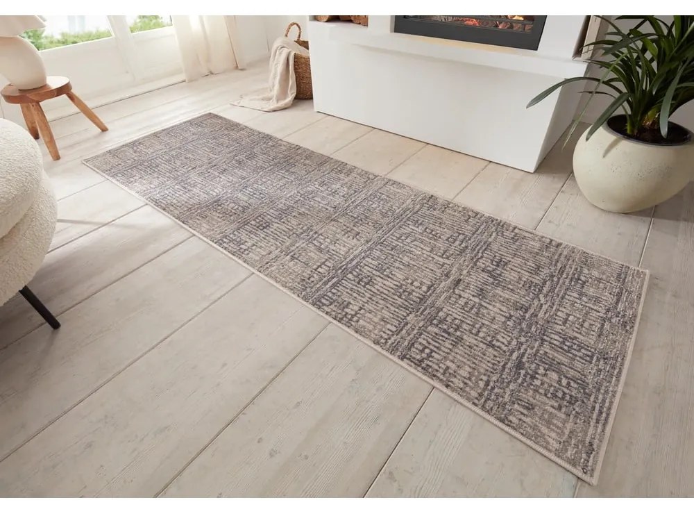 Szürke futószőnyeg 80x200 cm Terrain – Hanse Home