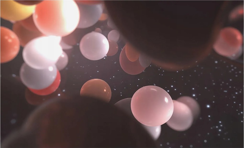 Fotótapéta Flizelin Dekoratív az irodába Űrgömbök 416x254 Ragasztó