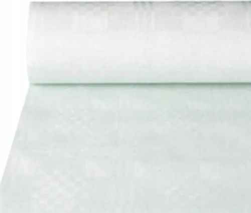 Abrosz papírtekercs fehér, dombornyomott damaszt mintával, 1m x 50m, 1db