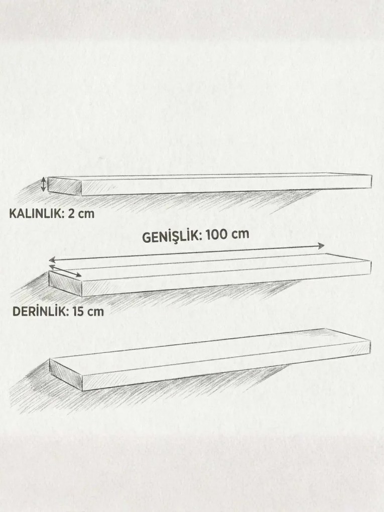 Shelf100 3 - Walnut