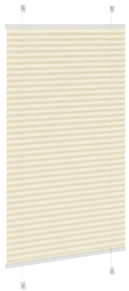 pliszírozott redőny krém 70x100 cm szövetszélesség 69,4 cm