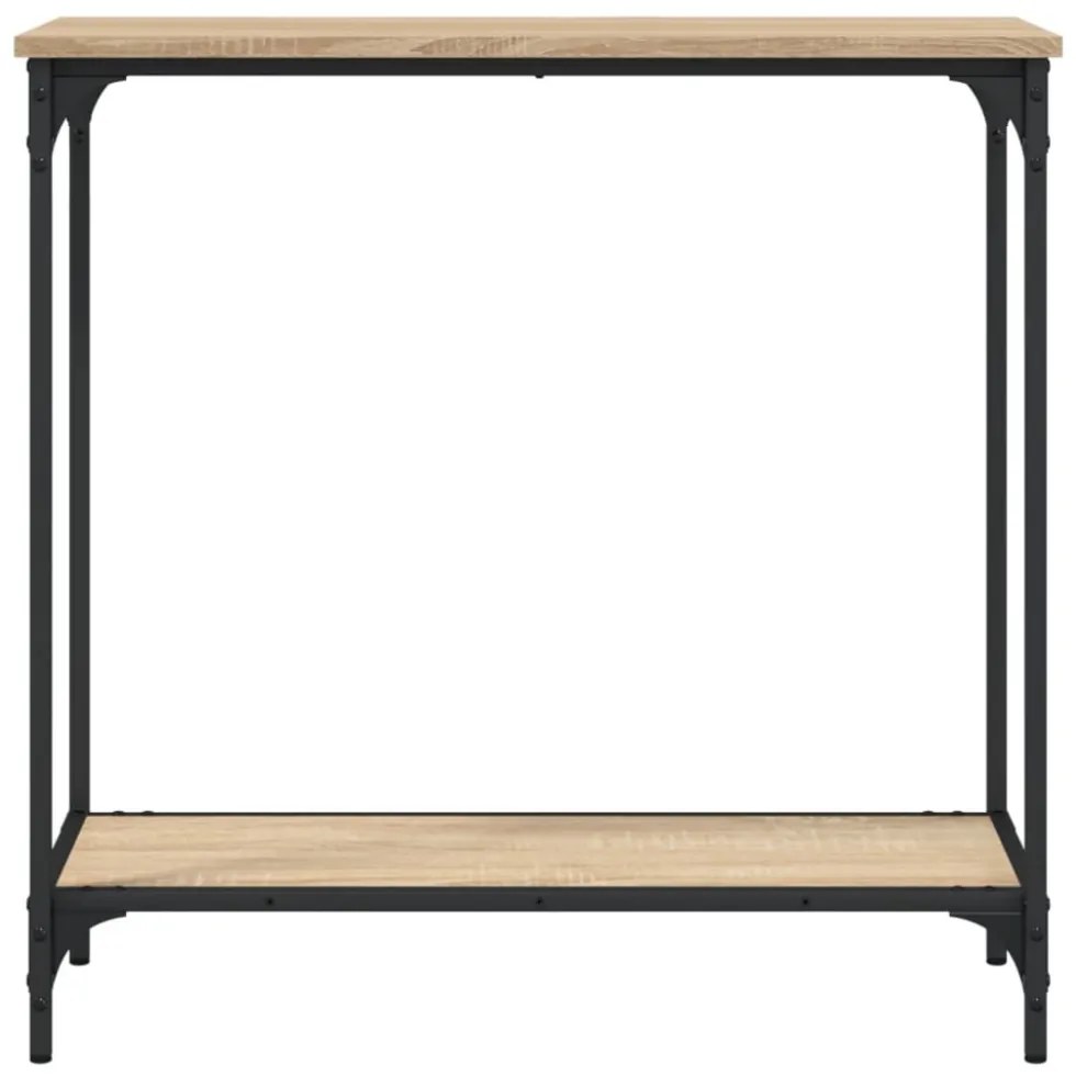 sonoma tölgyfa konzolasztal 75 x 30,5 x 75 cm rétegelt fából