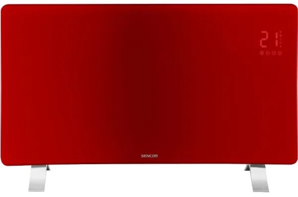 Sencor - Okos elektromos konvektor/hősugárzó 1200/2400 W/230 V IP24 Wi‑Fi piros