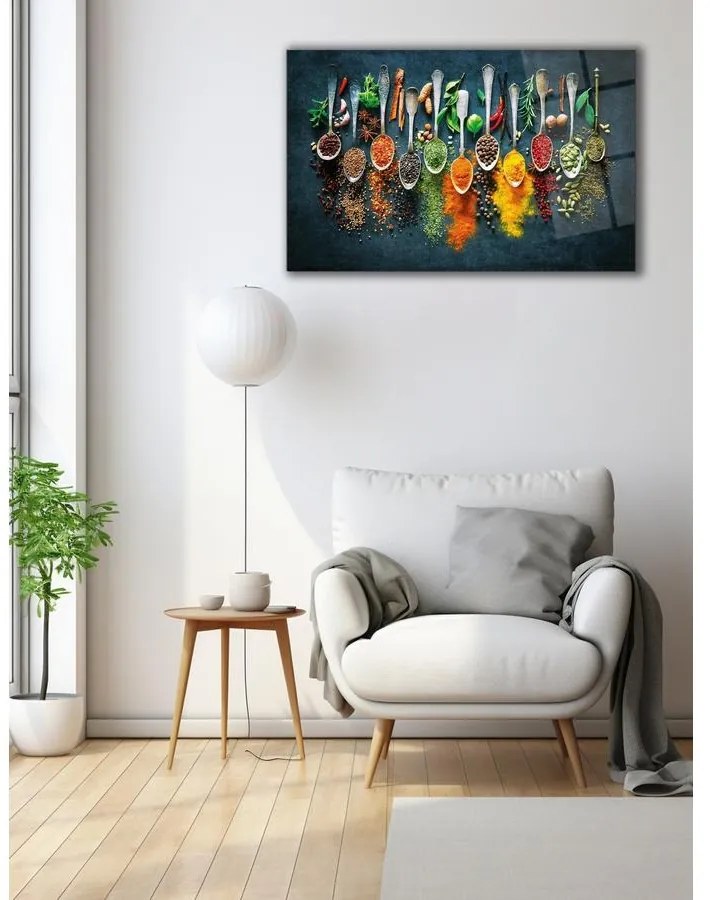 Edzett üveg falikép dekoráció, 0464 - 72 x 46