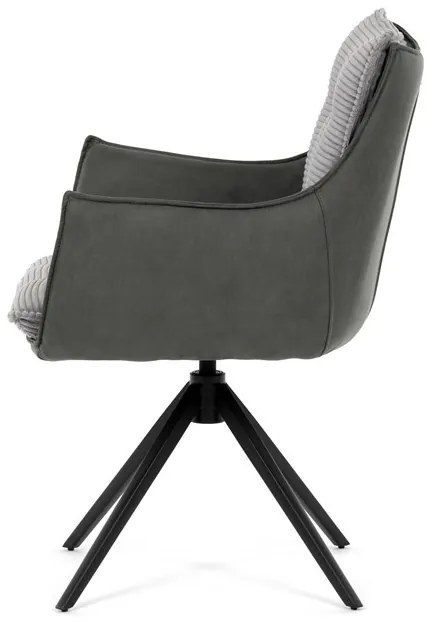 Szürke kordbársony Étkezőszék. DCH-D1345 GREY2