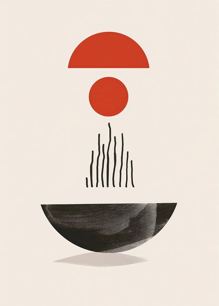 Poszter 50x70cm Félkör alakú forma