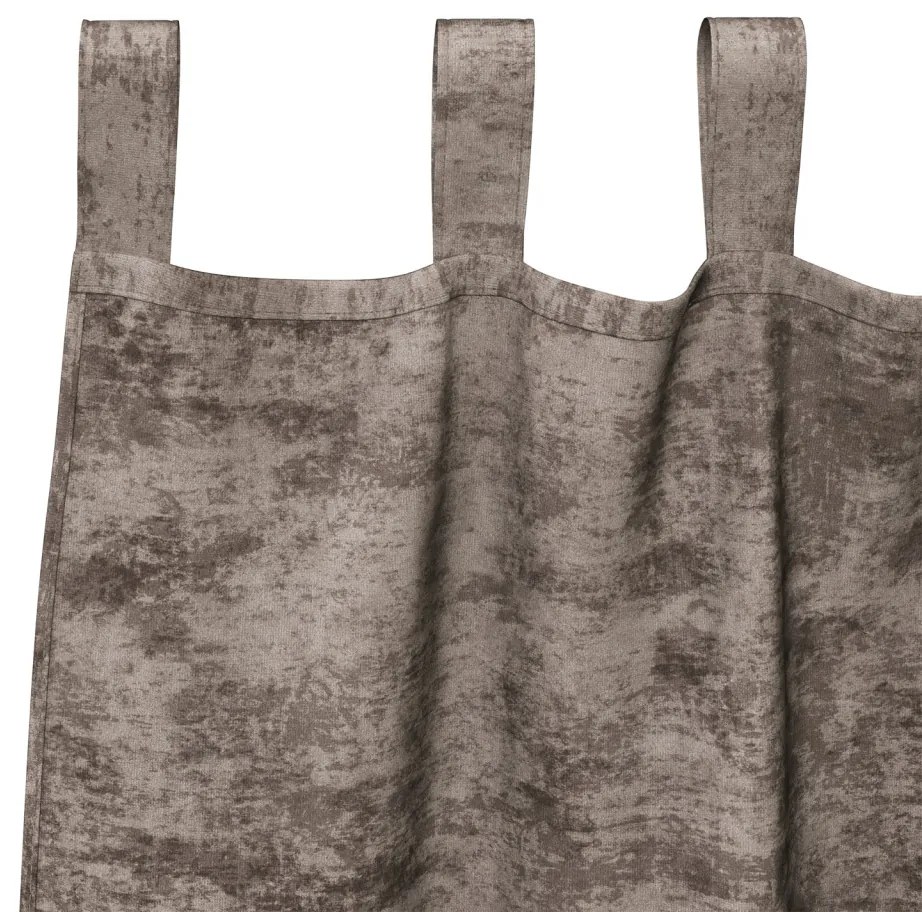 Velúr Függönyök 2 db Füllel Kávé 225x140 cm