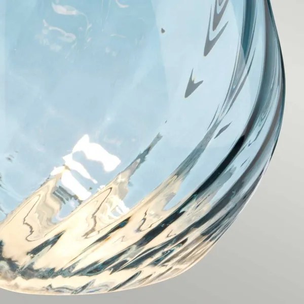 Elstead LENA-TL-S-BLUE - LED Asztali lámpa LENA 1xE27/60W/230V + 1xGU10/7W kék