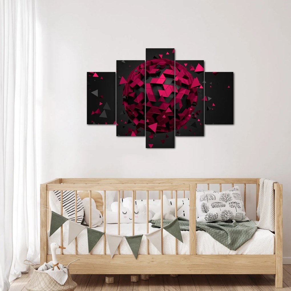 A 3D absztrakció képe (150x105 cm)