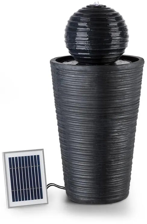 Blumfeldt Liquitorre XL, napelemes szökőtkút, 200 l/óra, szolár panel, 2 W, akkumulátor, LED, polyresin