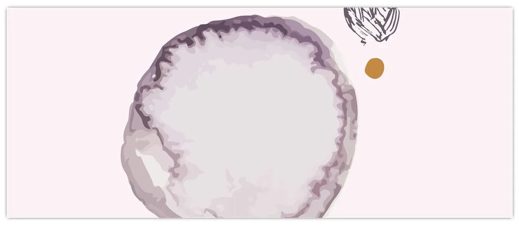 Kép - Lila minimalizmus N⁰4 (120x50 cm)