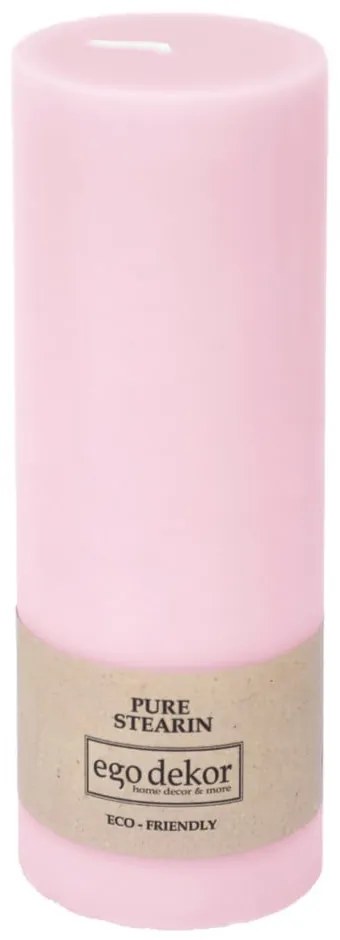 Friendly rózsaszín gyertya, égési idő 60 óra - Rustic candles by Ego dekor