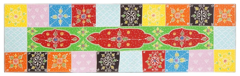 Fali TV szekrény 100x30x24 cm Szilárd Fa Durva Mangó