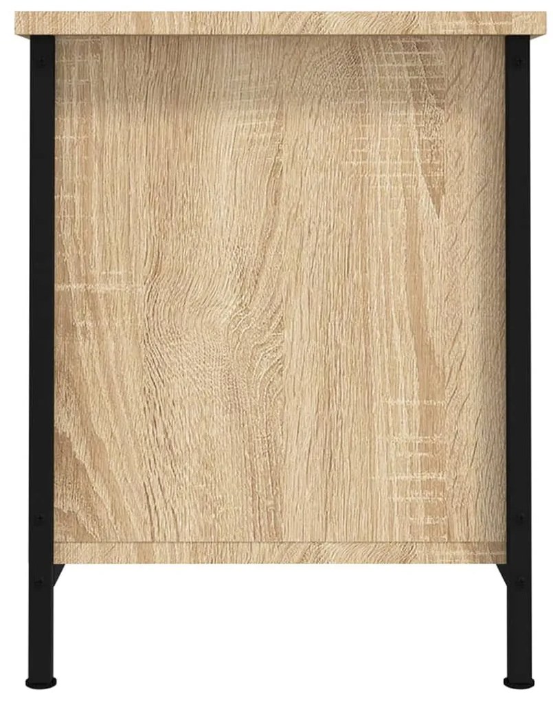 sonoma tölgyfa ajtós TV-szekrény 60 x 35 x 45 cm redőzött fa