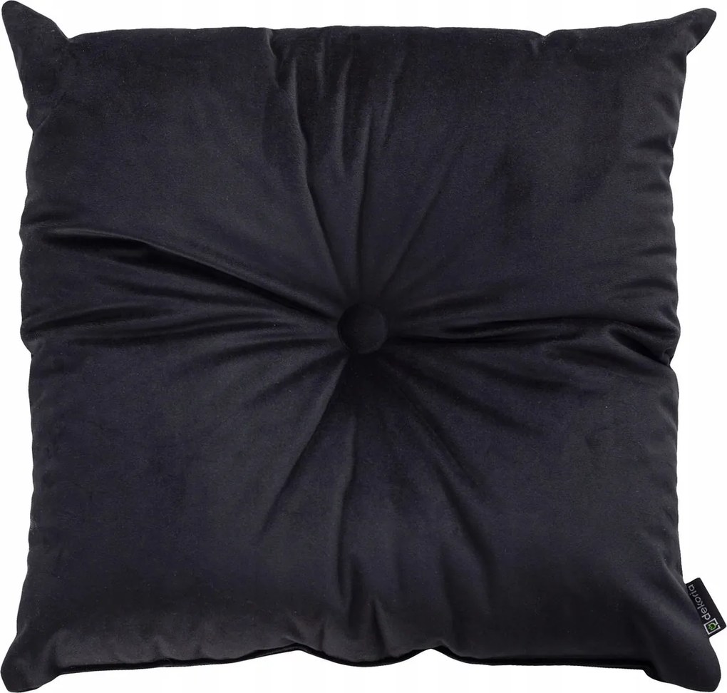 Dekoria Velvet négyzet alakú párna gombokkal