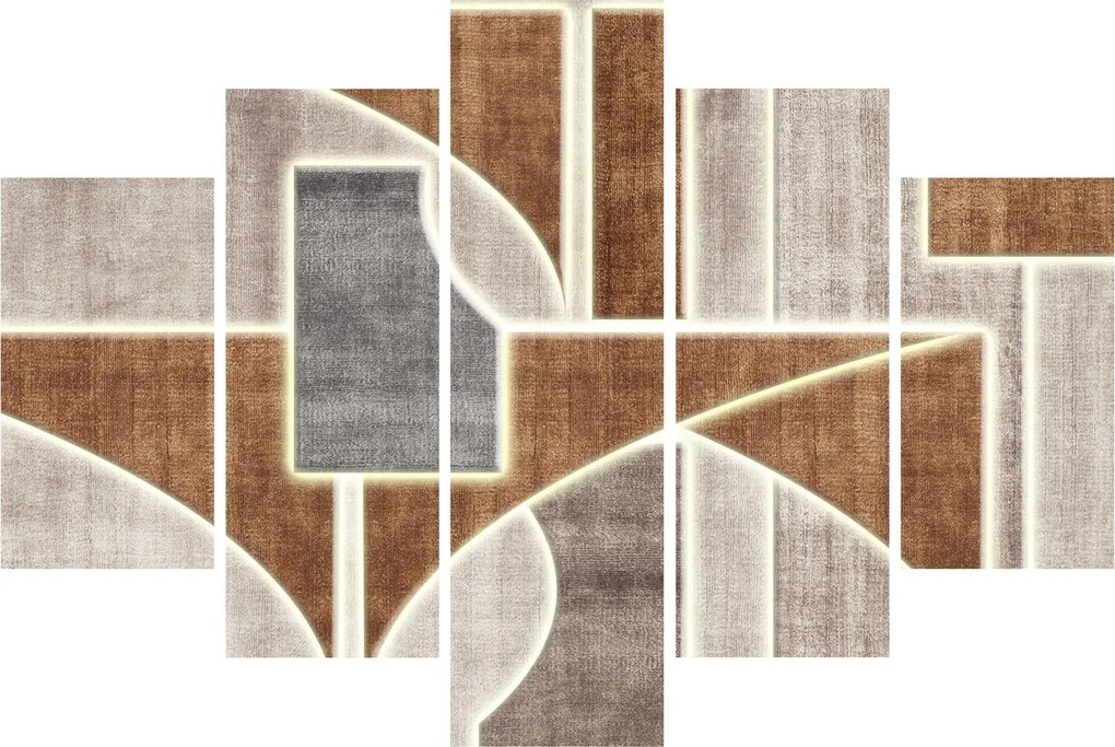 Kép - Alakzatok (150x105 cm)