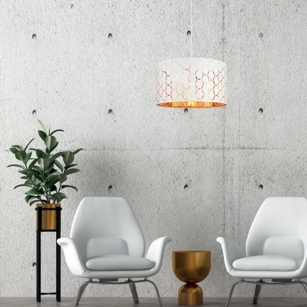 ULLE kábeles csillár 1xE27/15W/230V fehér