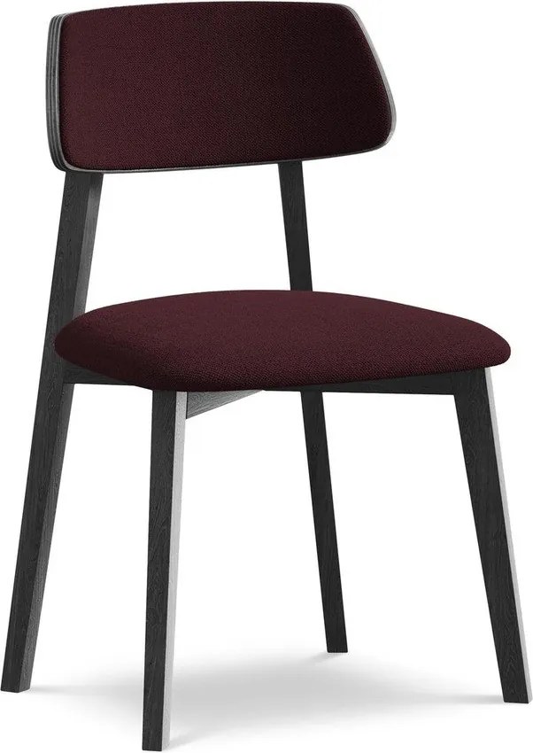 Borvörös tömörfa étkezőszék Niu – Makamii