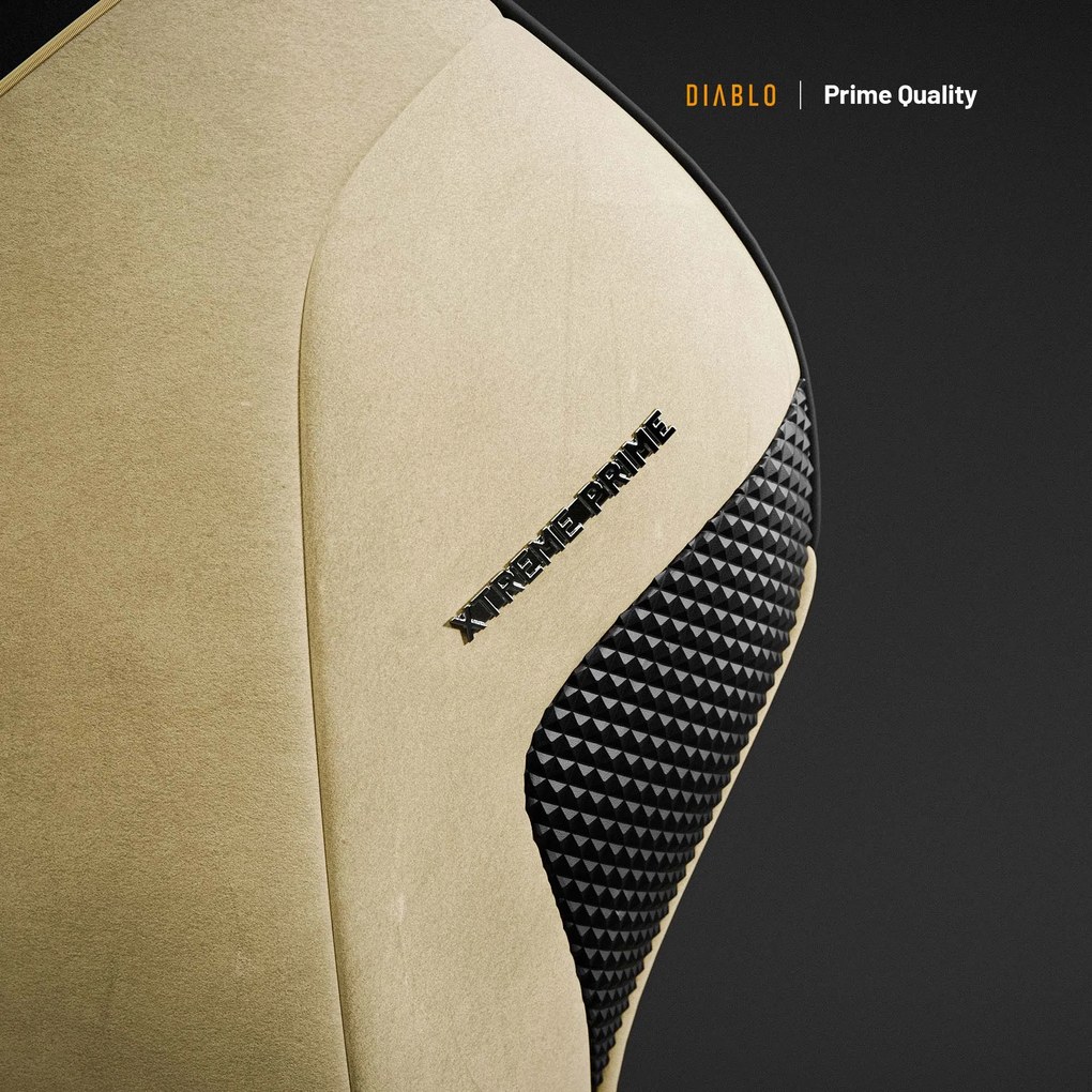 Gamer szék Normal Size, arany-fekete: Diablo X-One Prime Broken Gold