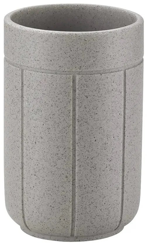 Világosszürke poligyanta fogkefetartó pohár Kua – Blomus