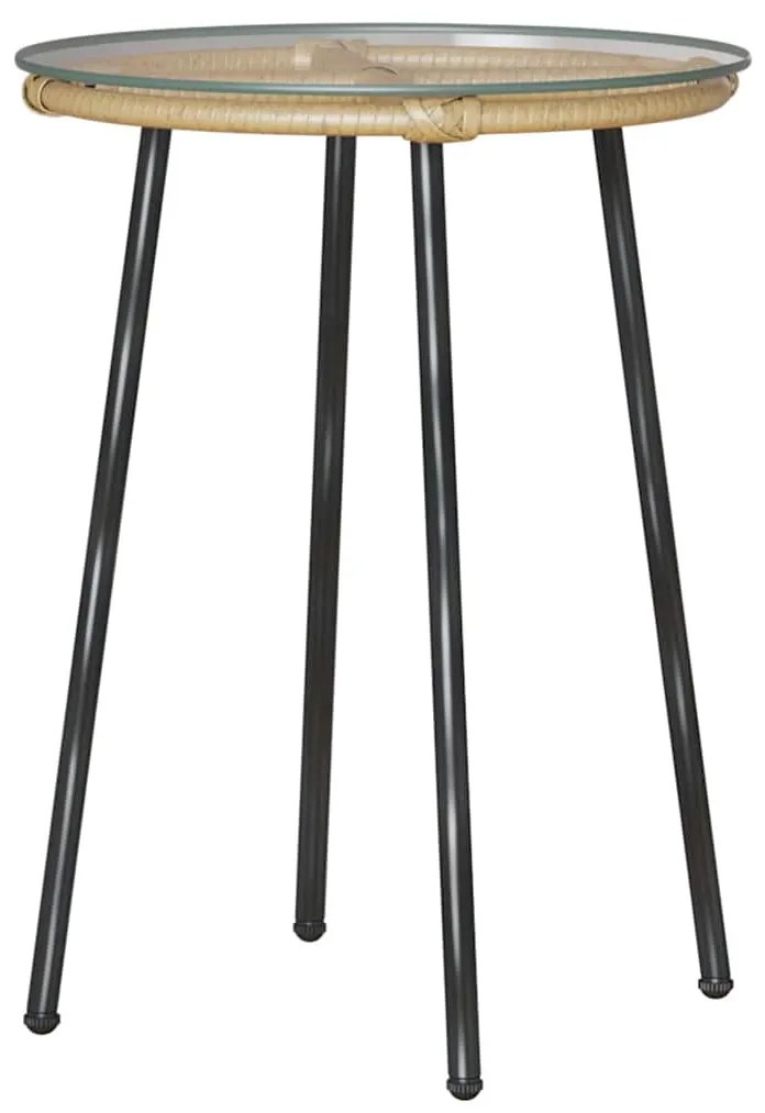 Kert étkező szett 3 pcs Barna és Fekete és Krém
