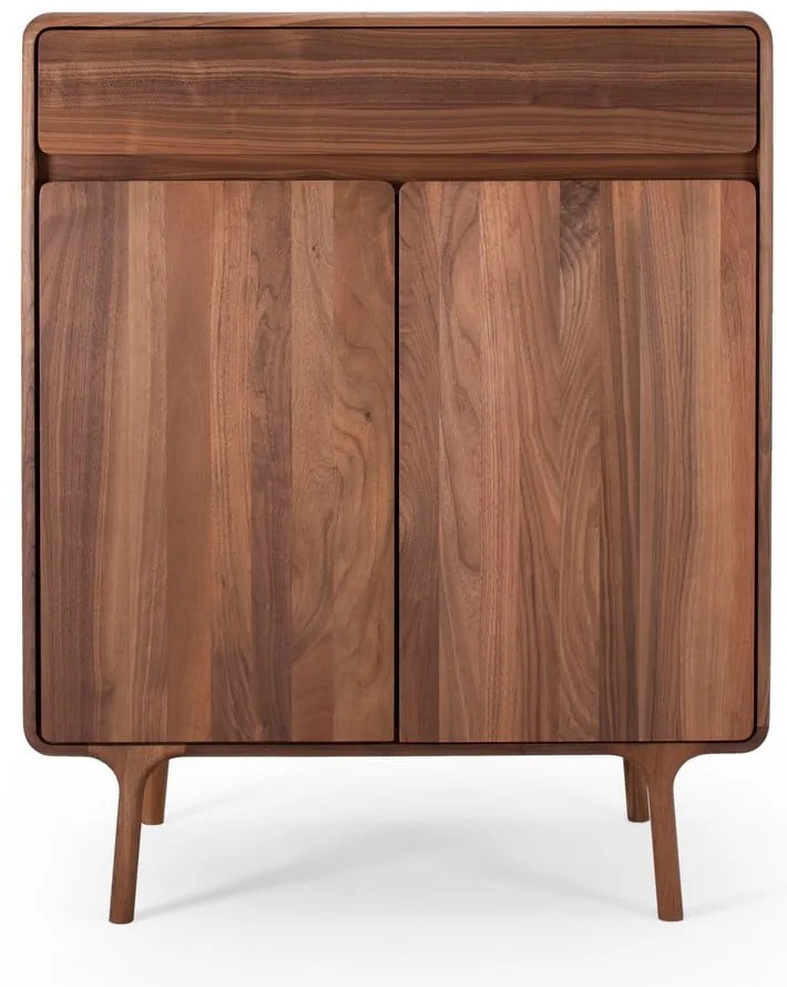 Barna diófa komód 90x110x45 cm Fawn – Gazzda
