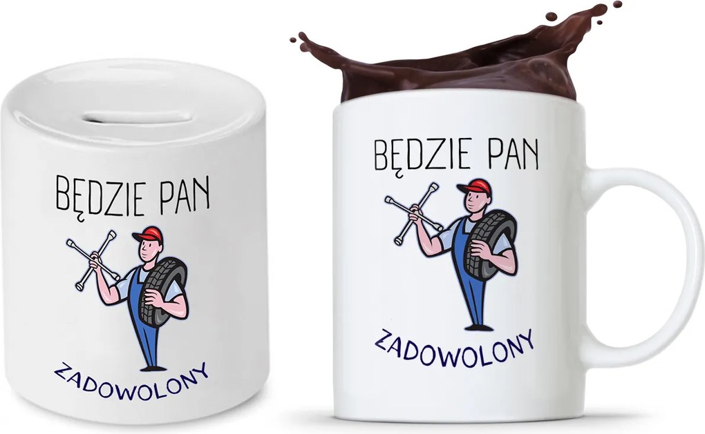 Mechanikus Készlet Ajándék Bögre Persely fényképes nyomtatással