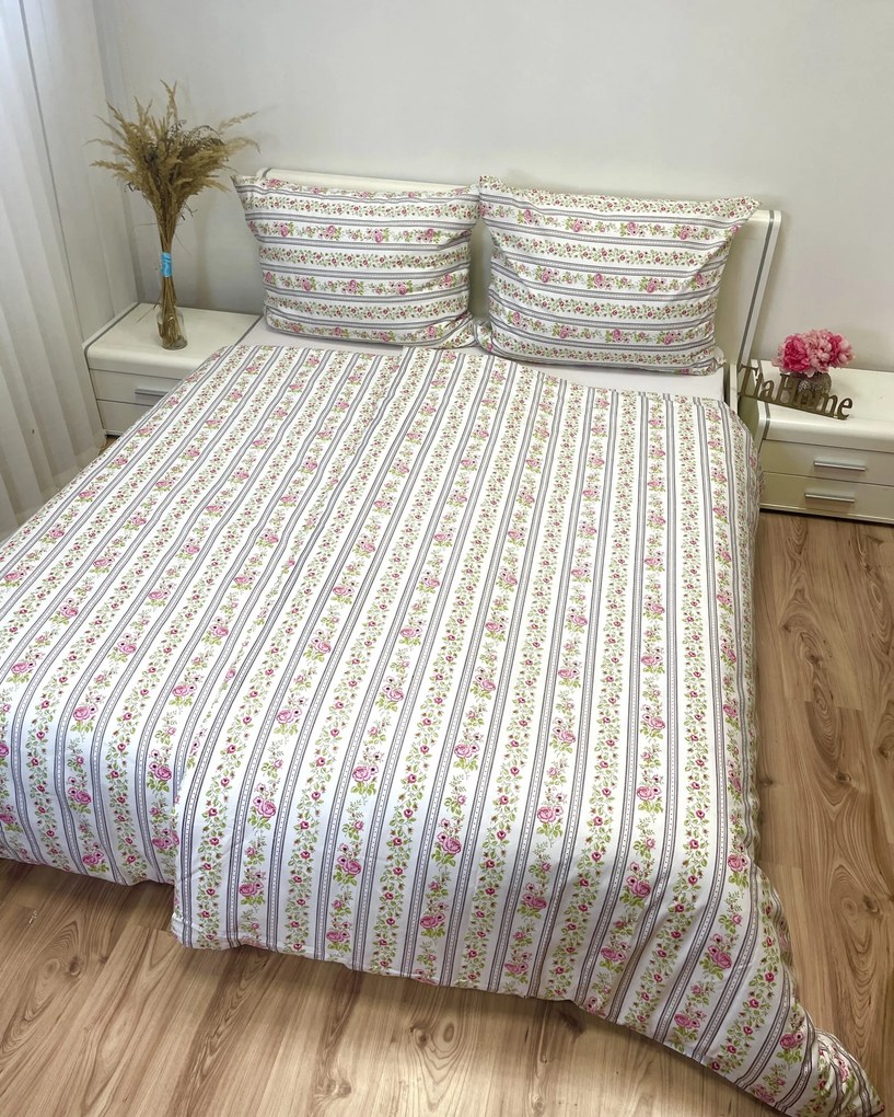 Falu barna pamut ágyneműhuzat TiaHome - 1x Párna 90x70cm, 1x Paplan 140x200cm