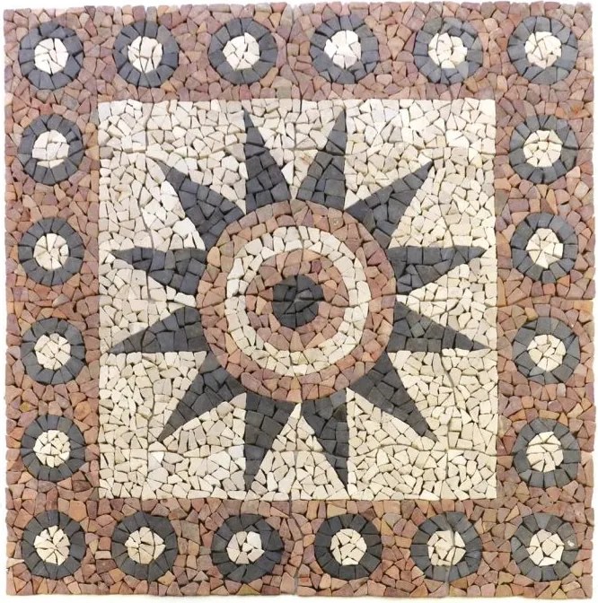 DIVERO  mozaik virág  120 cm x 120 cm