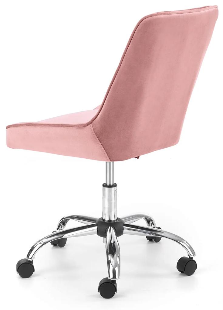Rózsaszín irodai szék MORE VELVET