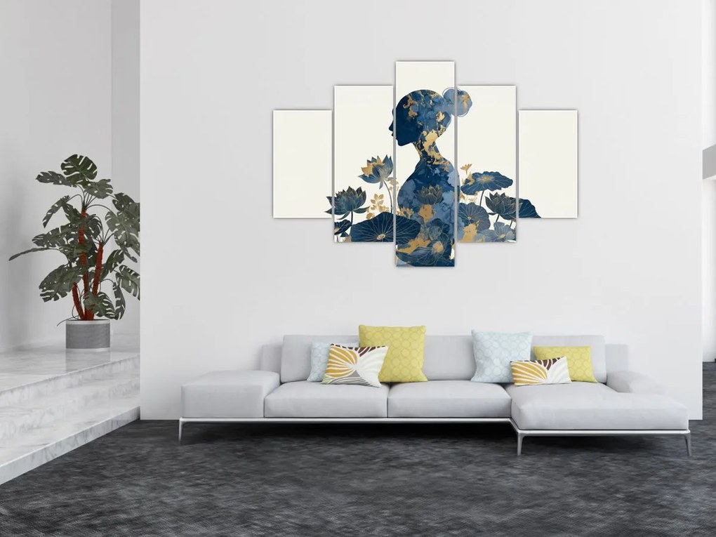 Kép - Márvány női profil (150x105 cm)