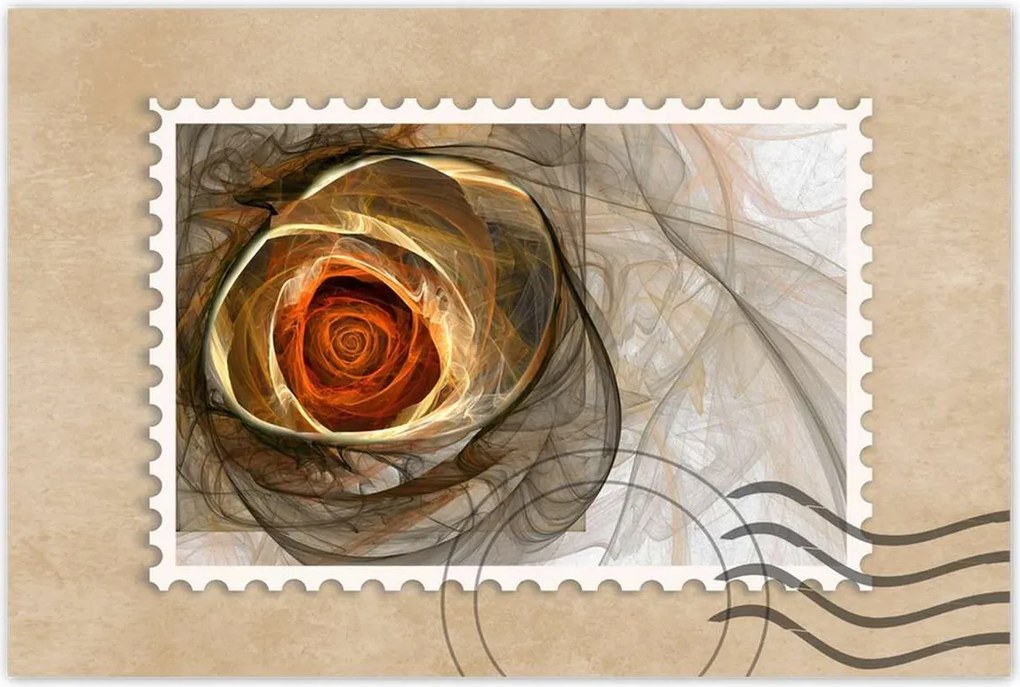 Poszterek 60x40 Absztrakt rózsa