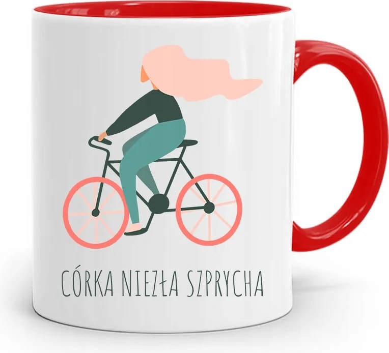 Piros Bögre Ajándék Lányának Szép Küllő nyomott mintával