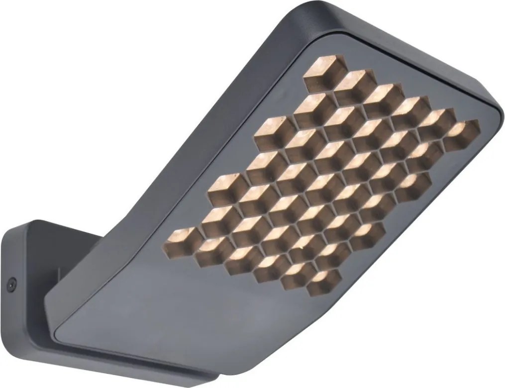 LUTEC 7801605118 ATLANTIS Modern Kültéri Fali Lámpa Szürke LED IP44