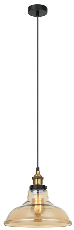ITALUX MDM-2381/1 GD+AMB - HUBERT 1xE27/40W/230V függeszték kábellel
