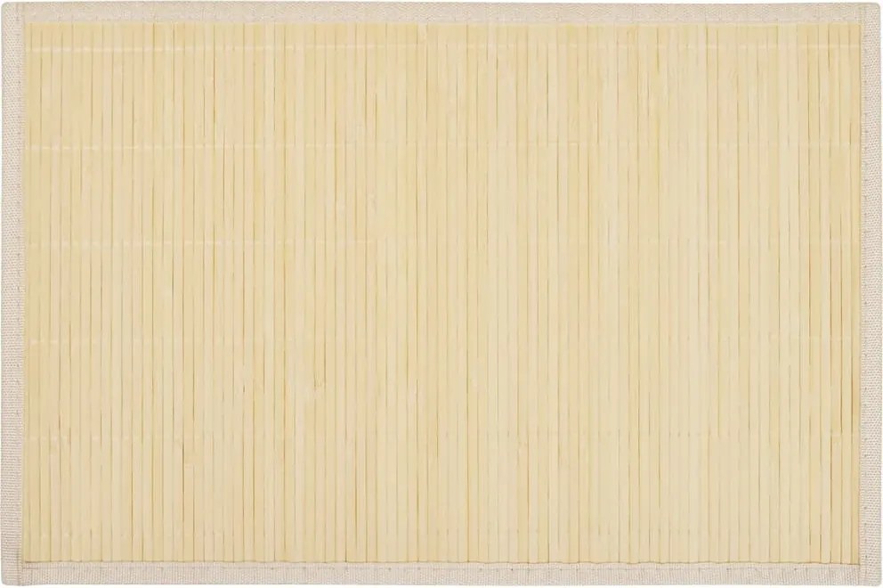 vidaXL 6 db bambusz alátét 30 x 45 cm természetes bambusz szín
