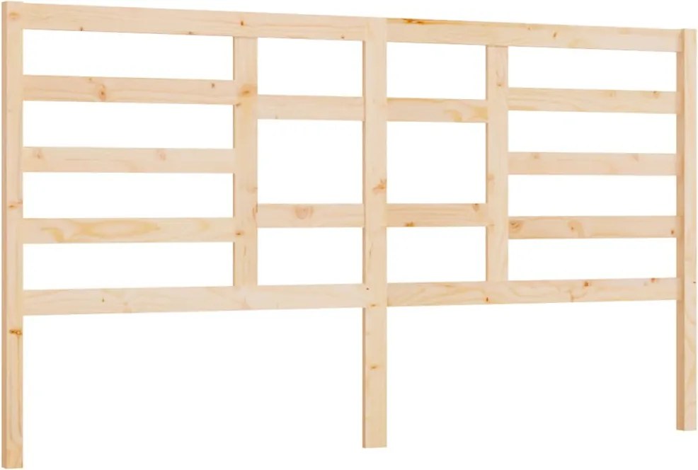 vidaXL tömör fenyőfa ágyfejtámla 206 x 4 x 104 cm