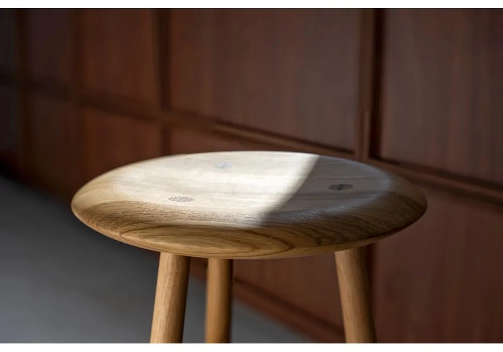 Natúr színű tölgyfa bárszék (ülésmagasság 75 cm) Blanc – Gazzda