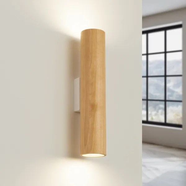 Sollux SL.1878 - Fali lámpa LINO 2xGU10/10W/230V bükk
