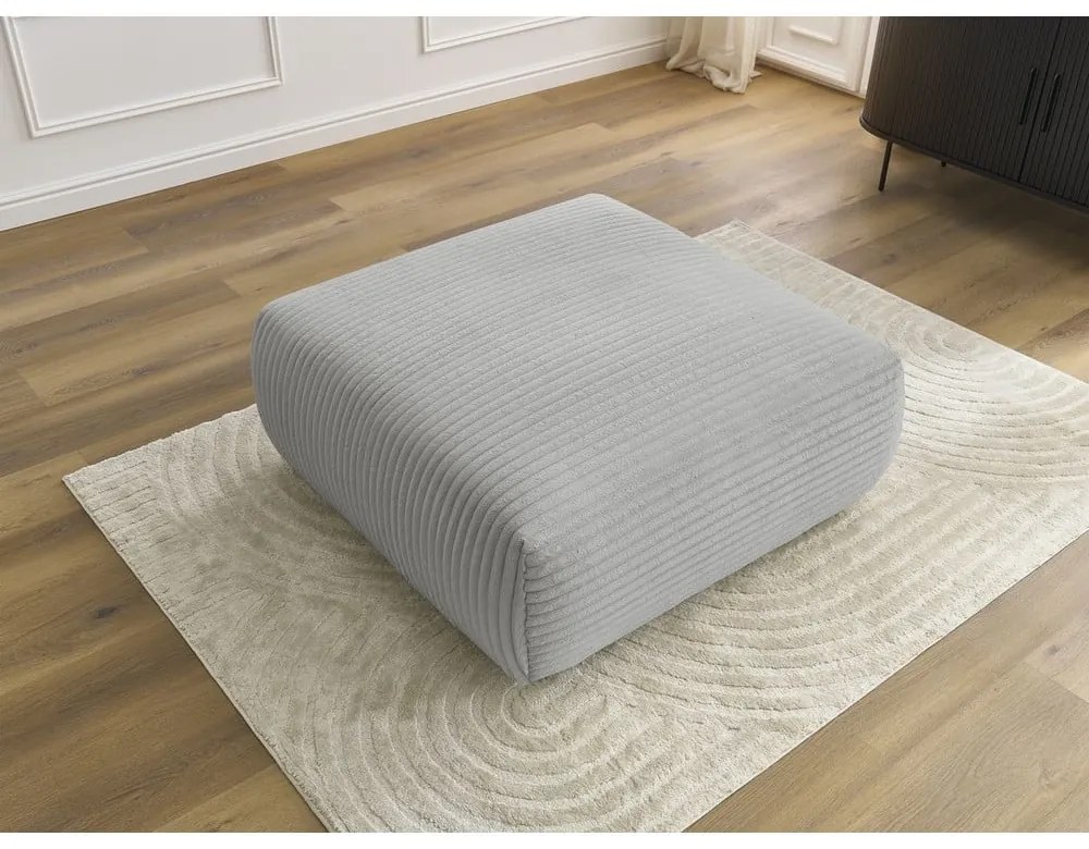 Világosszürke kordbársony lábtartó Lucien – Bobochic Paris