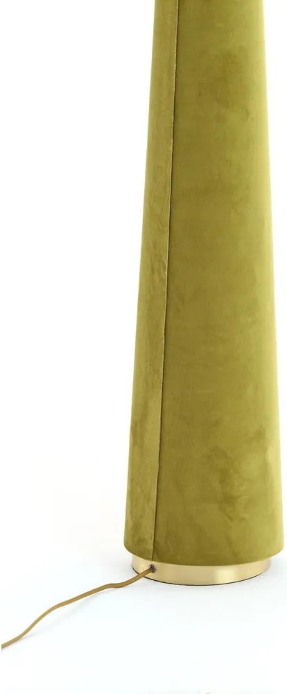 Zöld állólámpa textil búrával (magasság 168 cm) Devia – Light &amp; Living