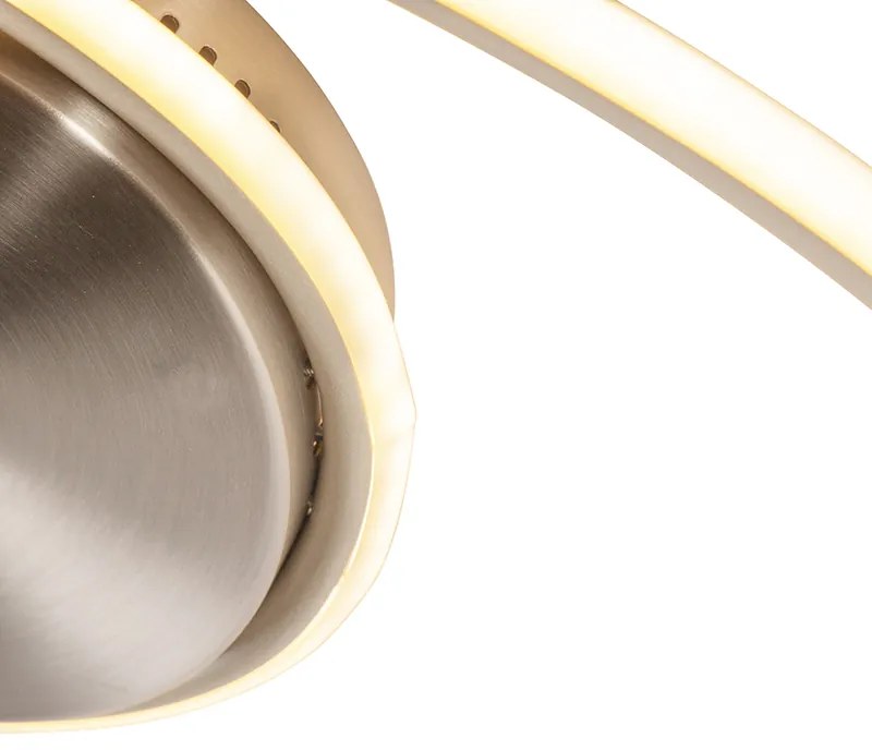 Design mennyezeti lámpa acélból, LED-del, 3 fokozatban dimmelhető - Rowan