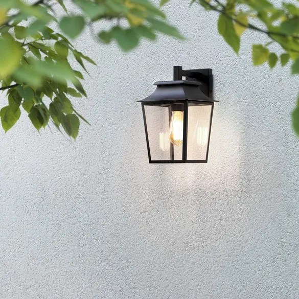 ASTRO LIGHTING 1340004 RICHMOND Klasszikus Kültéri Fali Lámpa Fekete, Átlátszó E27 IP23