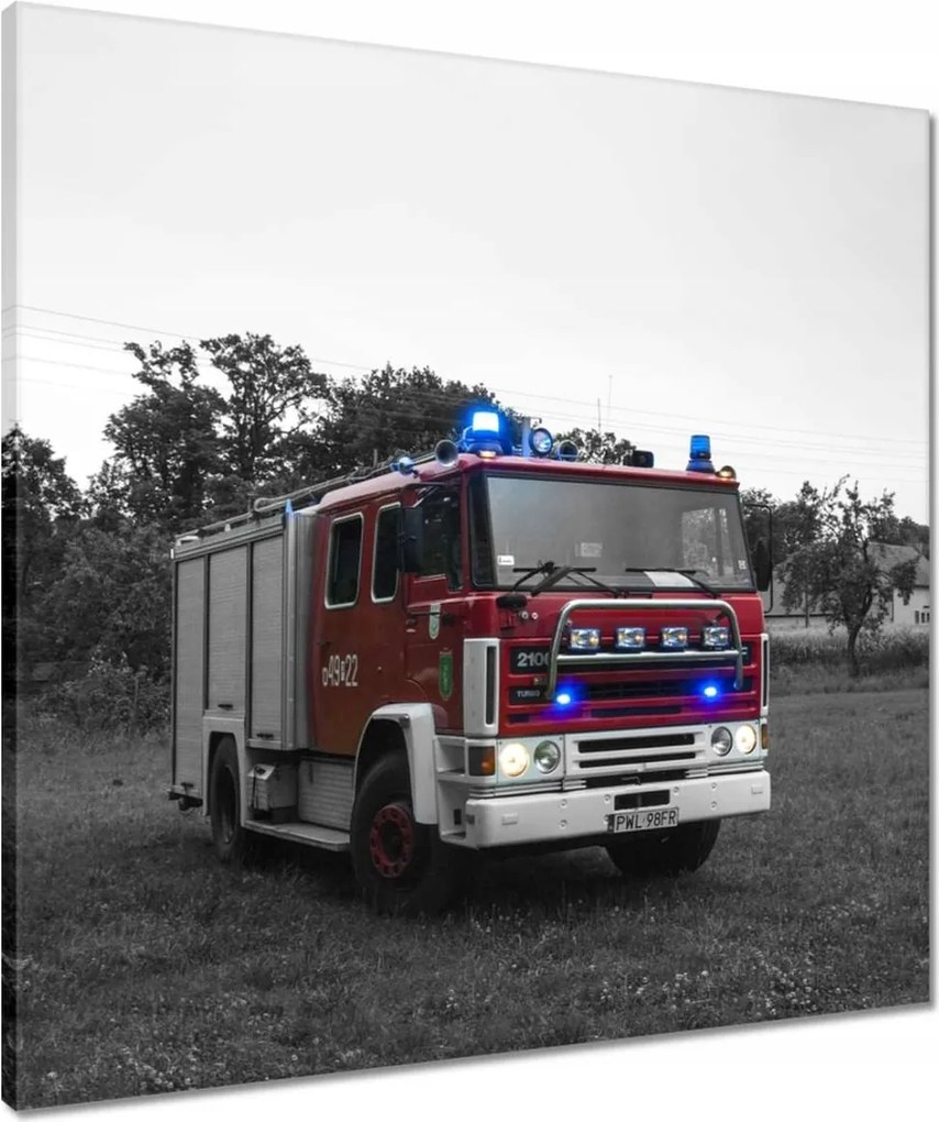 Vászonkép 60x60 Tűzoltóautó