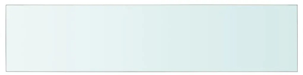 vidaXL 110x25 cm átlátszó panel üvegpolc