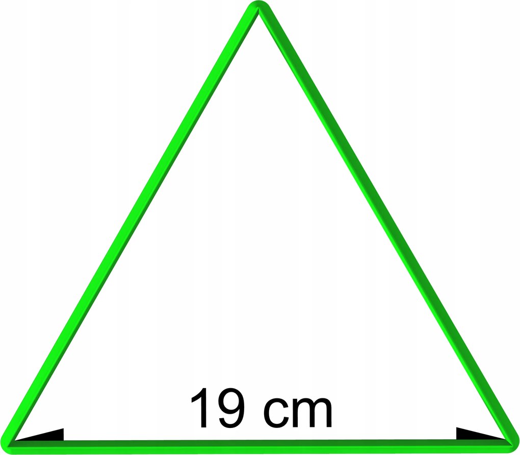 Forma Lyukasztó Mézeskalács kiszúró geometrikus figurák Háromszög 19cm