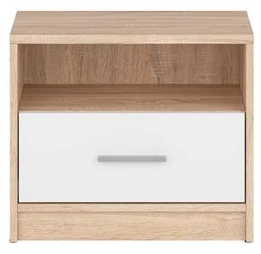 Éjjeliszekrény Nepo Plus 3 (szonoma tölgy + fehér) . 1098278