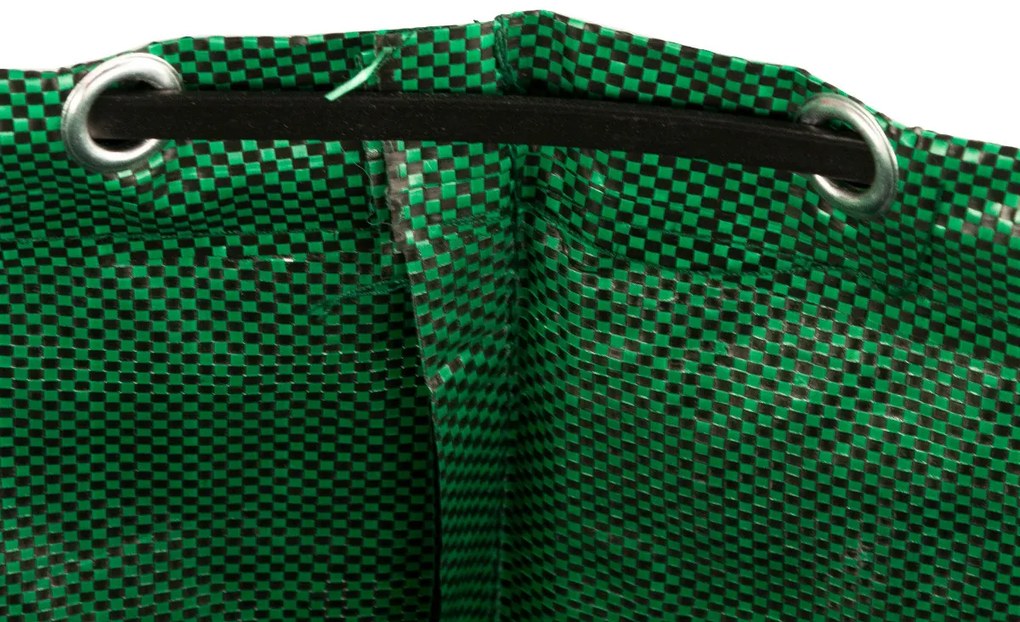 Összecsukható kerti kosár, ideális levelek, fű és egyéb hulladék gyűjtésére - 120 literes - zöld