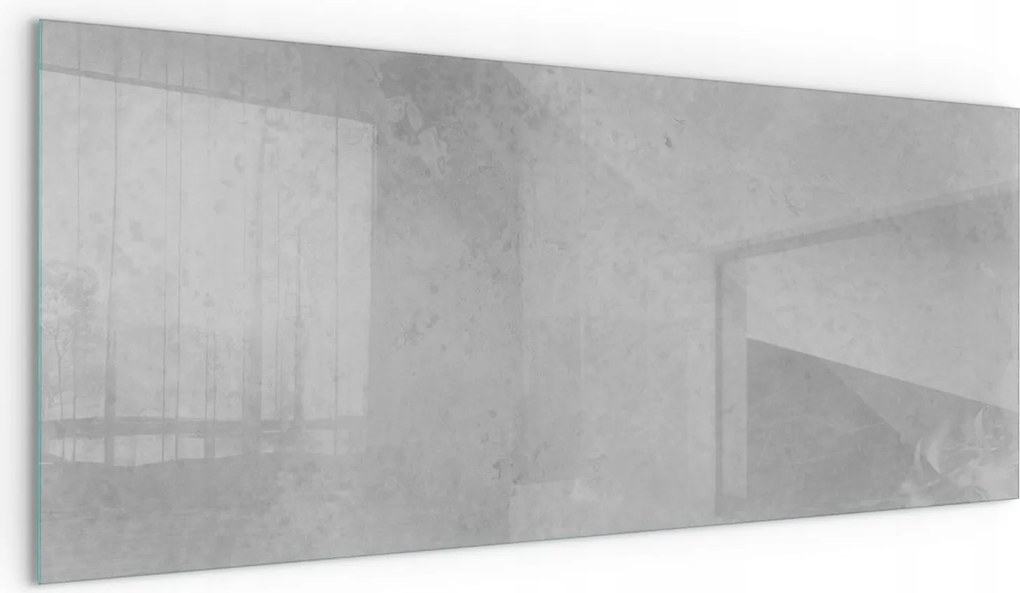 Nyomtatott üveg edzett kályha alátét Kandalló beton textúra